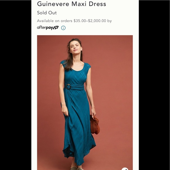 SALE NWOT Anthropologie Guinevere Maxi Dress sz 0 - Picture 5 of 15